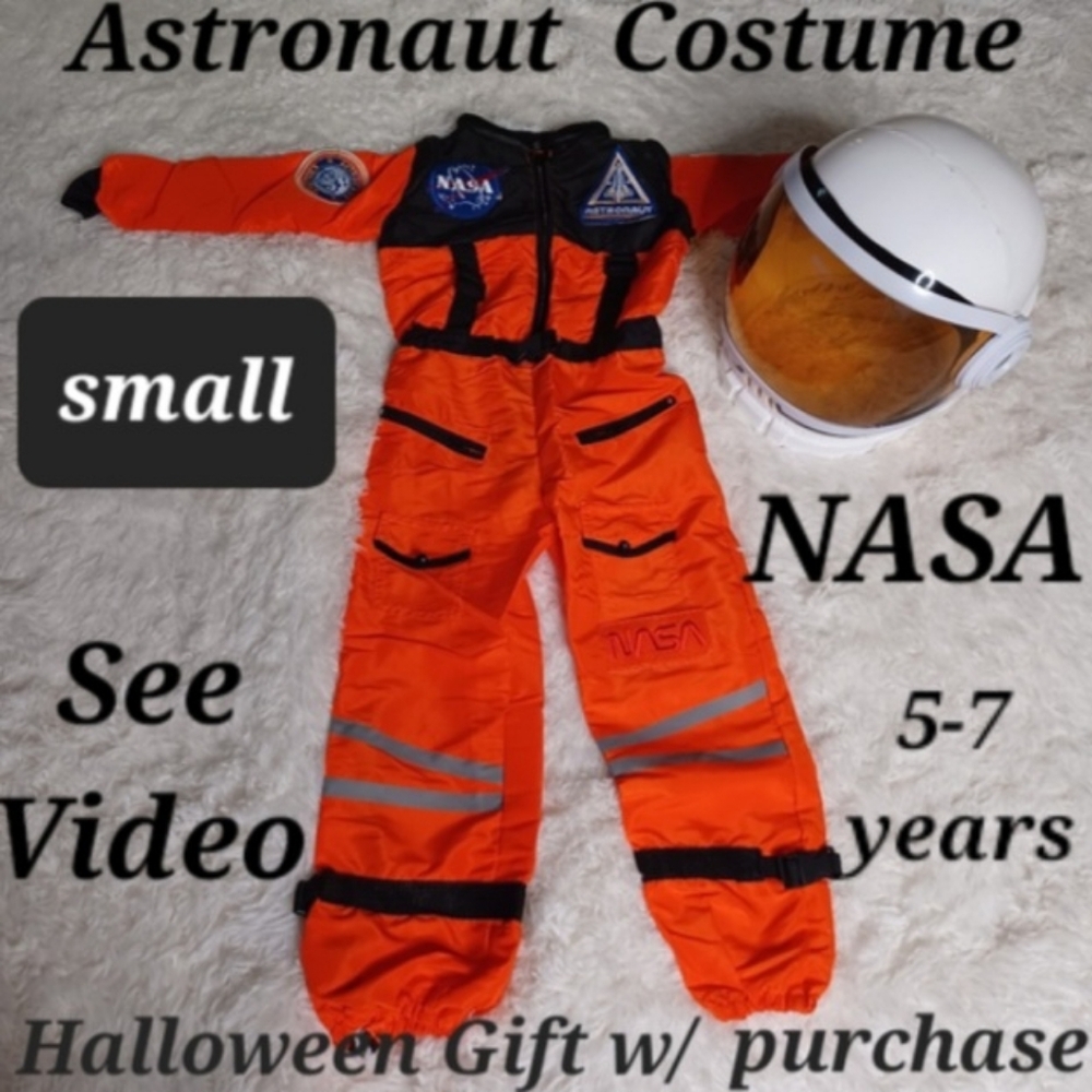 🚀 - 👩‍🚀 NASA Astronaut Halloween Costume orange suit small  boy/girl